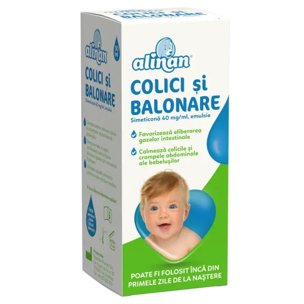 Emulsie colici si balonare Alinan, 50ml, Fiterman