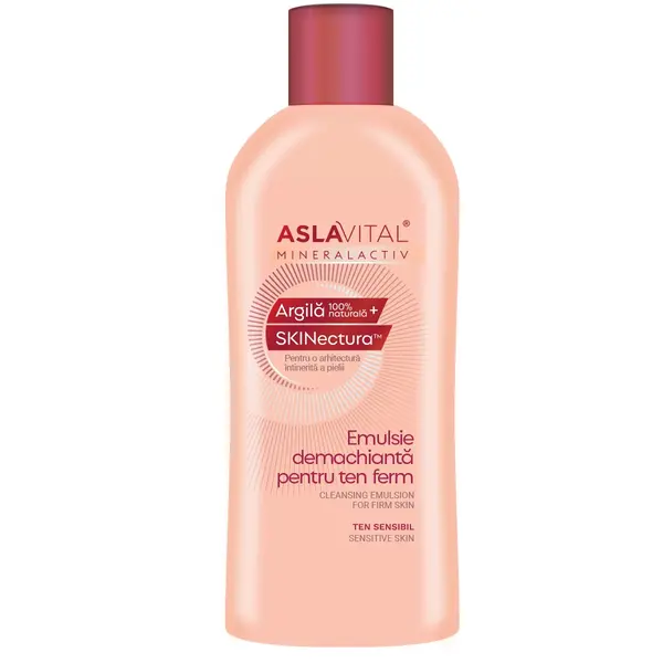 Emulsie demachianta pentru ten ferm MineralActiv, 200ml, Aslavital