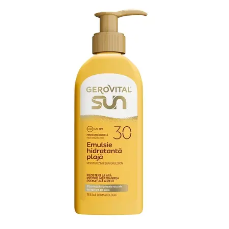 Emulsie Hidratantă pentru Plajă cu SPF 30 Sun, 200 ml, Gerovital
