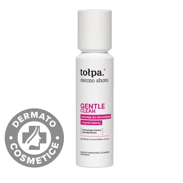 Emulsie pentru demachiere si curatarea fetei Dermo Shots Gentle Clean, 120ml, Tolpa
