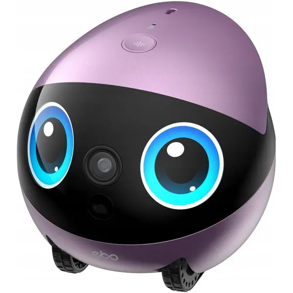 ENAB Robot de companie pentru acasa Enabot - EBO AIR 2 Plus cu functie de monitorizare si apeluri video, Roz-Violet