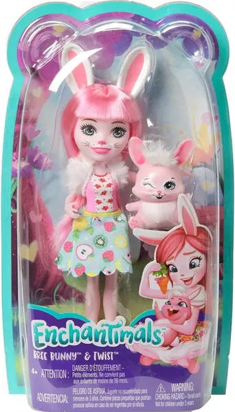 Enchantimals Papusi cu Animalute Bree Bunny si Twist