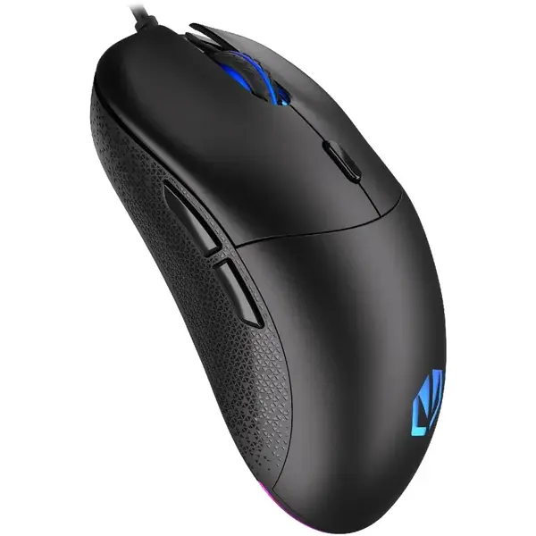 Endorfy Mouse gaming optic Endorfy Gem Plus, iluminare RGB, Cu fir, USB, 19000 dpi, Negru