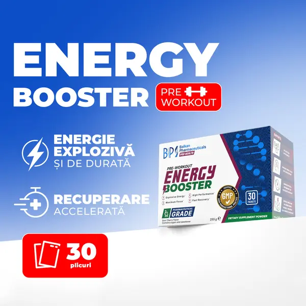 Energy Booster – Supliment Energie și Concentrare, 30 Plic.