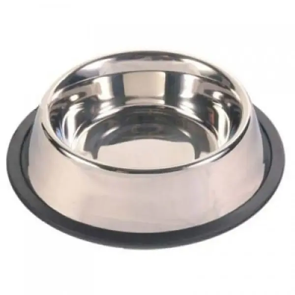 ENJOY, castron câini, rotund, antiderapant, inox, argintiu, M-L(1.8l, ⌀21cm)