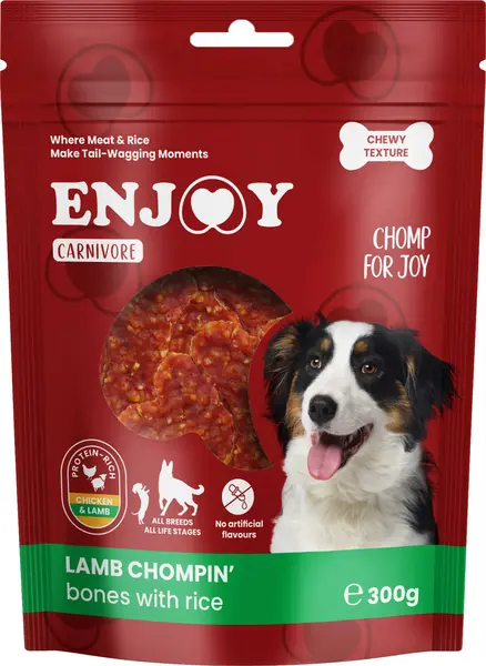 ENJOY Recompense pentru câini CARNIVORE, Oase cu miel şi orez