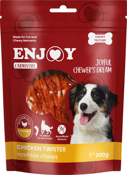 ENJOY Recompense pentru câini CARNIVORE, Sticks cu pui