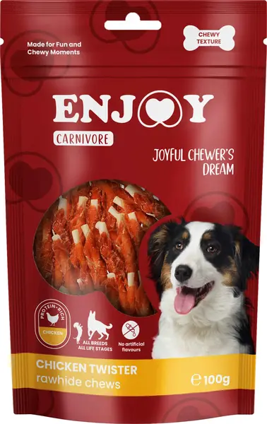 ENJOY Recompense pentru câini CARNIVORE, Sticks cu pui