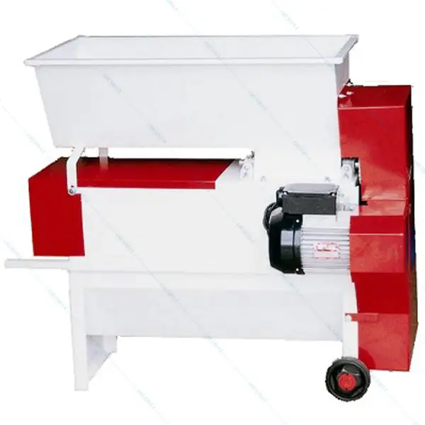 Eno 20 smalto, zdrobitor desciorchinator struguri, cu motor, Enoitalia, cuva si carcasa din tabla smaltuita, cuva cu snec, pompa preluare mustuiala, motor 1,5 kW, productivitate 1600-1800 kg/h, productie Italia - Default Title