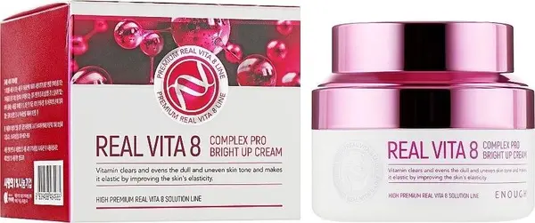 Enough Premium Cremă de față iluminatoare Real Vita 8 Complex Pro, 50 ml