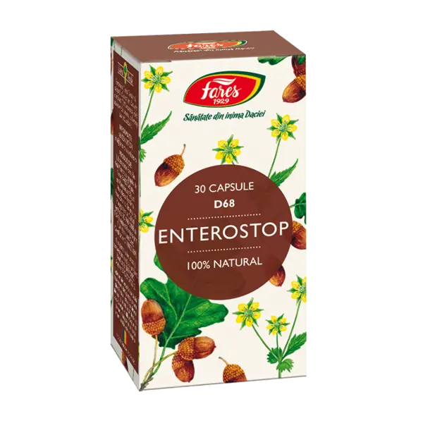 Enterostop D68, 30 capsule, Fares