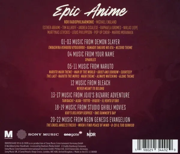 Epic Anime | NDR Radiophilharmonie
