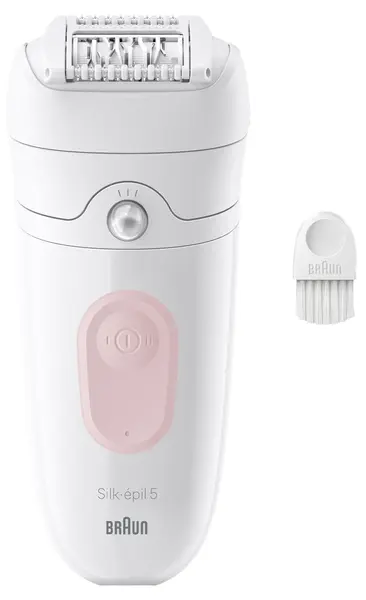 Epilator Braun - SE 5-000, 2 trepte, alb/roz