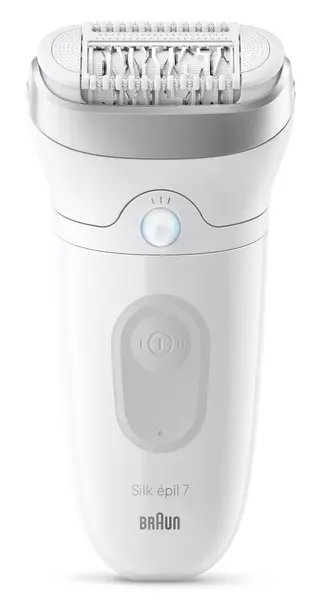 Epilator Braun - SE 7-000, 2 viteze, alb/argintiu