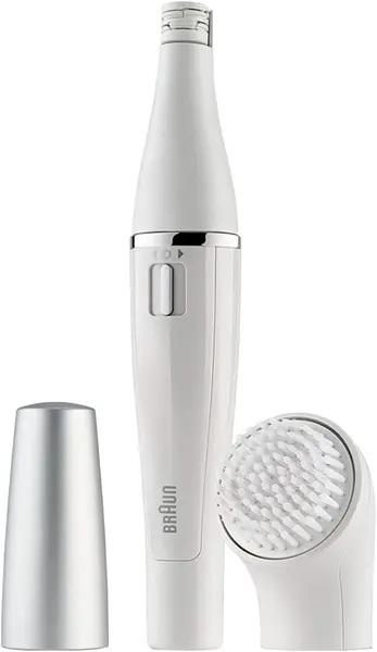 Epilator facial Braun - Face 810, 1 viteaza, 3 rezerve, alb