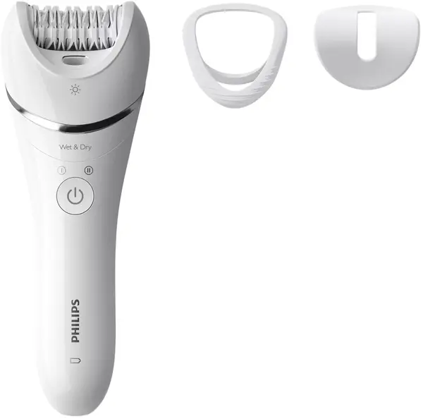 Epilator Philips - BRE700/00, 2 viteze, 3 accesorii, alb