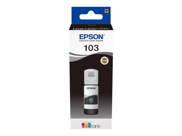Epson 103 Black - Refill Ink Bottle C13T00S14A, 65 ml, 4500 pagini, EcoTank