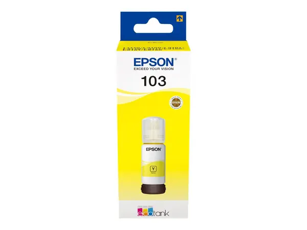 Epson 103 Yellow - Refill Ink Bottle C13T00S44A, 65 ml, EcoTank