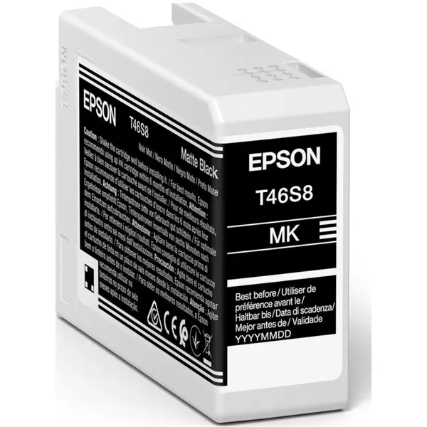 Epson Cartus Cerneala Epson C13T46S80N, Negru, 25 ml, Original