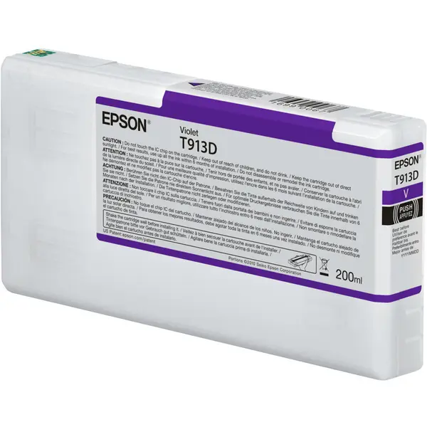 Epson Cartus Cerneala Epson C13T913D00, Violet, 200 ml, Original