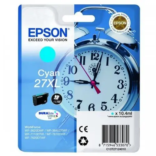 Epson CARTUS CYAN NR.27XL C13T27124012 ORIGINAL EPSON WORKFORCE WF-7610DWF