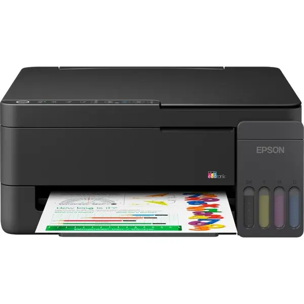 Epson Imprimanta Multifunctionala EPSON EcoTank L3350, InkJet CISS, Color, Viteza de printare alb/negru 11ppm, Format A4, Wi-Fi, Negru