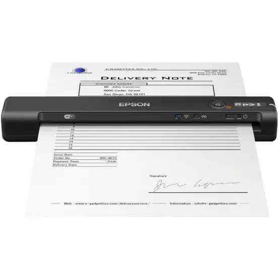 Epson Scanner Epson Workforce ES-60W Format A4, Wi-Fi, USB, Negru