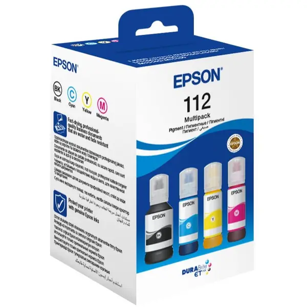 Epson Set cartuse cerneala Epson 112 C13T06C64A, CMYK, Negru, Cyan, Magenta, Yellow, Color