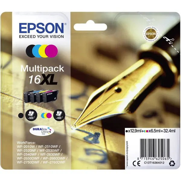 Epson Set Epson T1636 XL CMYK Multi Pack | WF-2010/25x0