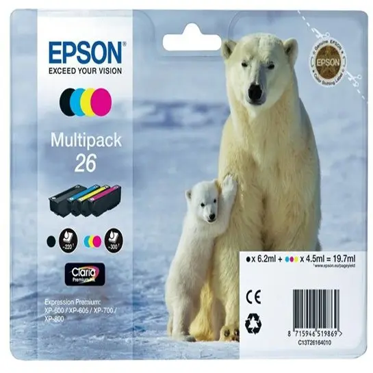 Epson Set Epson T2616 CMYK Claria | XP-600/700/800