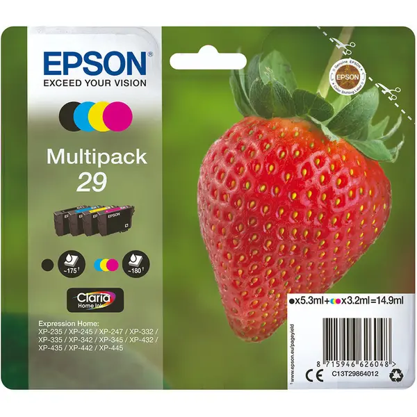 Epson Strawberry Claria Home Multipack Epson 4-colour 29 | 14,9 ml
