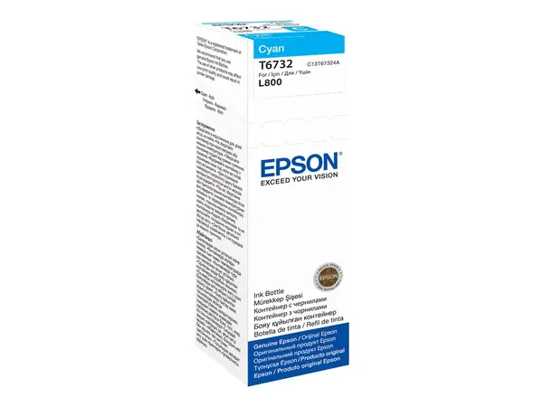 Epson T6732 Cyan - C13T67324A, 70 ml, EcoTank L1800 L800 L805 L810 L850