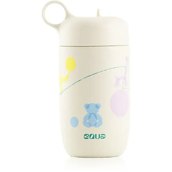 Equa Kids sticlă inoxidabilă pentru apă pentru copii Bounce Yard 400 ml