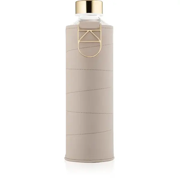 Equa Mismatch sticlă pentru apă + husă din piele artificială culoare Beige 1 buc