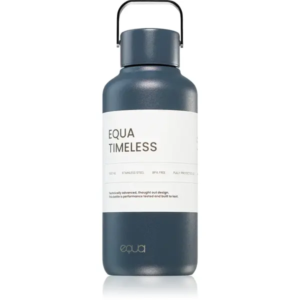 Equa Timeless sticlă inoxidabilă pentru apă mica culoare Navy 600 ml