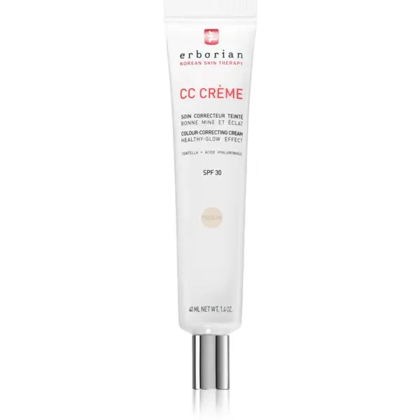 Erborian CC Crème Centella Asiatica Crema CC pentru un ten uniform SPF 30 culoare Porcelain 40 ml