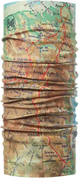 Eșarfă de cap BUFF - Coolnet UV+ Camino de Santiago Geo, multicolor