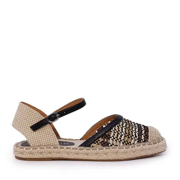 Espadrile femei Benvenuti negre din material textil 1201DS2220N