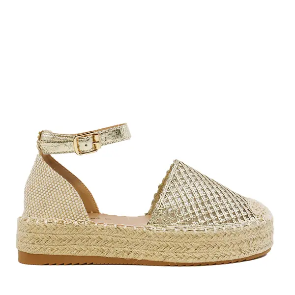 Espadrile femei Solo Donna aurii 2541DE4582AU
