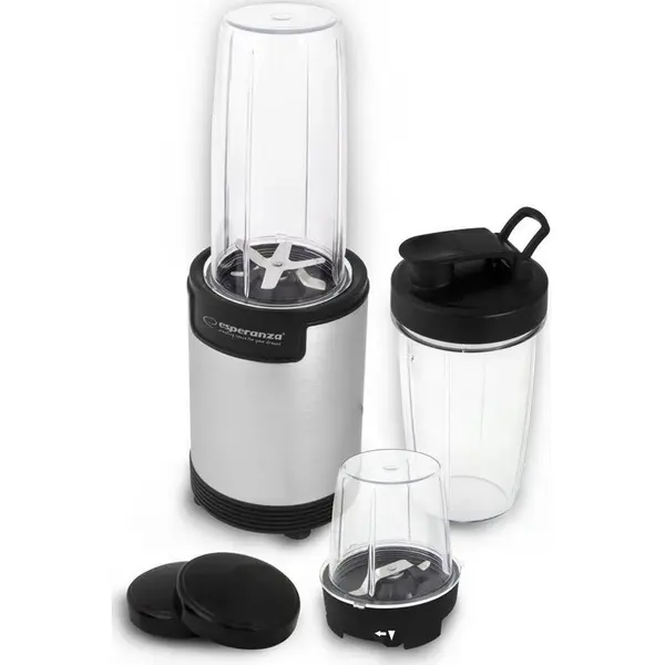 ESPERANZA Blender de masa Esperanza Nutri Bomb 9in1 EKM030, 900 W, 800 ml, Argintiu