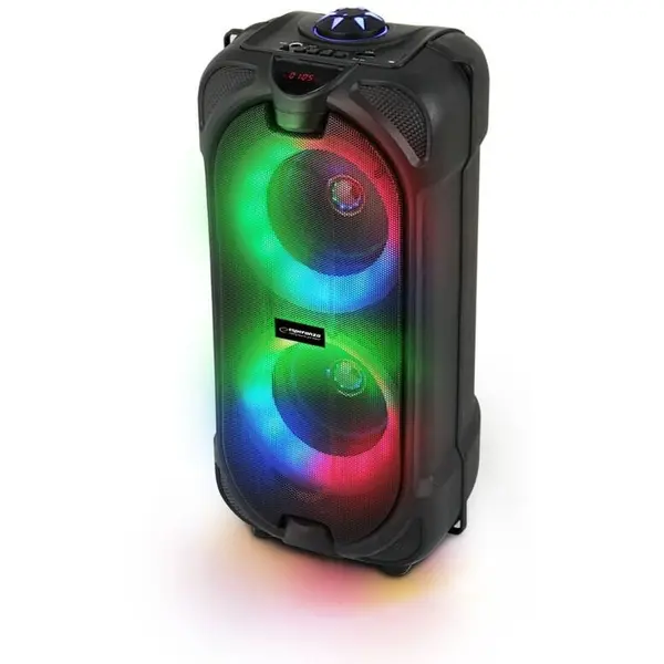 ESPERANZA Boxa portabila Esperanza RGB, Bluetooth, 10 W, Negru