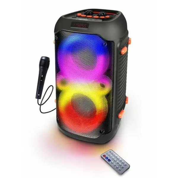 ESPERANZA Boxa portabila FM Esperanza Karaoke EP156, radio FM, BT 5.0, microSD, 20W, 2400mAh, Negru