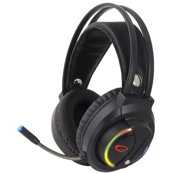 ESPERANZA Casti Gaming Esperanza EGH470 NIGHTSHADE, iluminare LED RGB, microfon, Negru