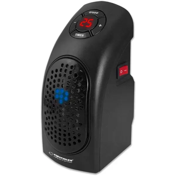 ESPERANZA Esperanza Aeroterma ceramica 400W KALAHARI, Negru