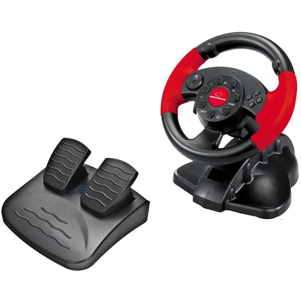 ESPERANZA Gamepad Esperanza High Octane pentru Playstation 3, PC, NegruRosu