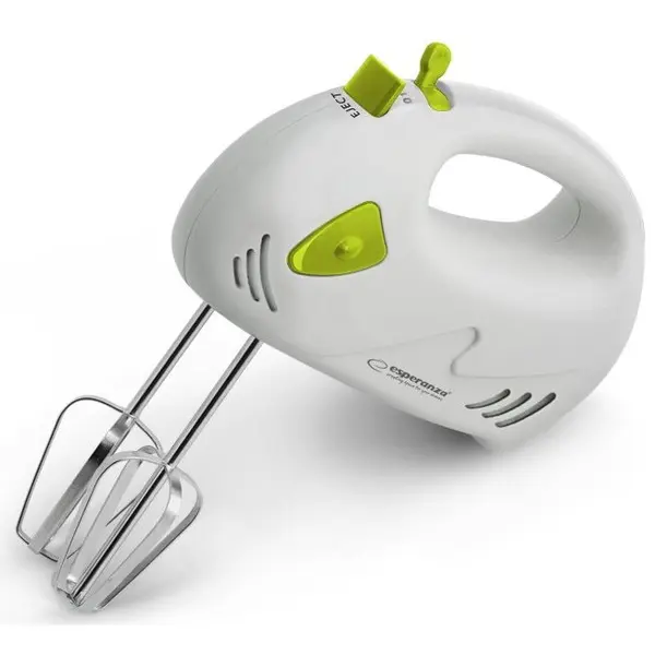 ESPERANZA Mixer de mana, Esperanza, EKM007G, 125W, 7 trepte de viteza, Alb/Verde