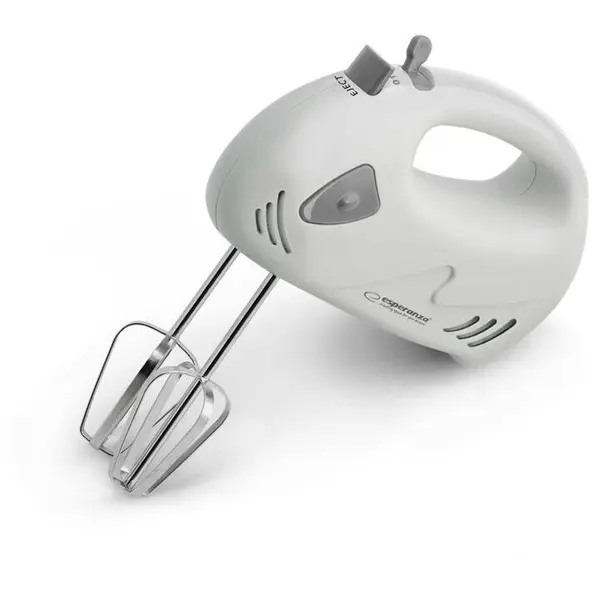 ESPERANZA Mixer de mana Esperanza EKM007WE MUFFIN, 150W, 7-viteze, Alb-Gri