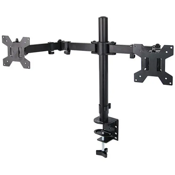 ESPERANZA Suport monitor Esperanza ERW018, 2 monitoare, intre 10 si 27 de inch, 2 x 8 kg, Negru