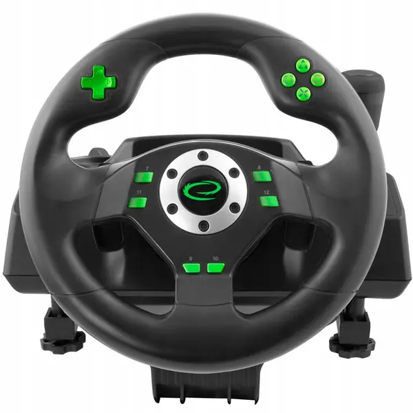 ESPERANZA Volan Esperanza DRIFT EGW101, 12 butoane, 270° rotire, USB, PC, PS3, Negru
