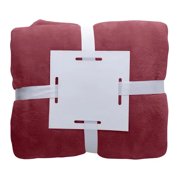 Espoo pătură flanel - burgundy